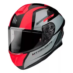 GENERICO - Casco De Moto Targo Pro Sound A5 Rojo Brillo