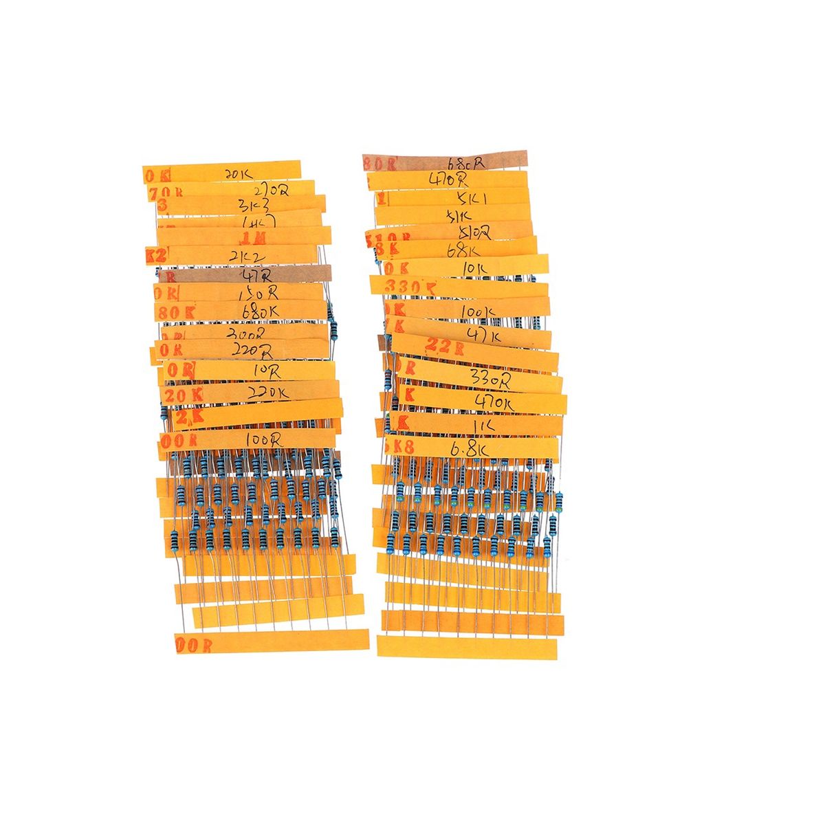 GENERICO - Pack 300 Resistencias Eléctricas compatible con Arduino