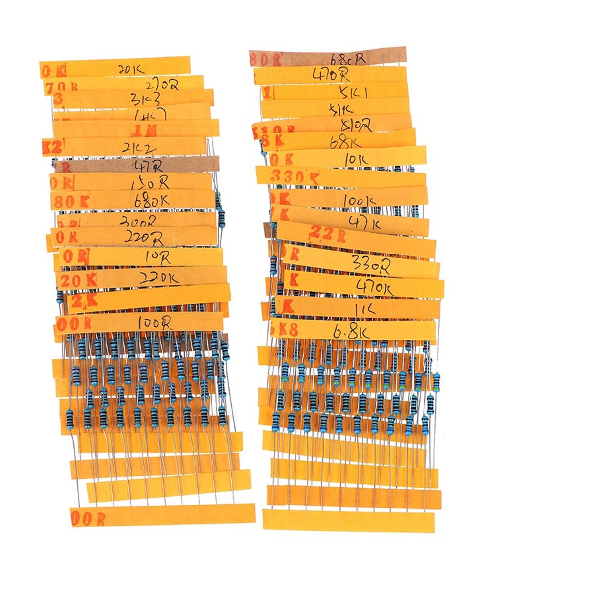 GENERICO - Pack 600 Resistencias Eléctricas compatible con Arduino