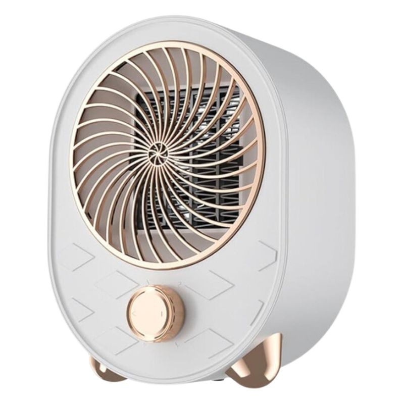 GENERICO - Mini Termoventilador Calefactor Portátil Potente 1000w Blanco