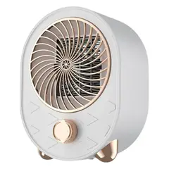 GENERICO - Mini Termoventilador Calefactor Portátil Potente 1000w Blanco