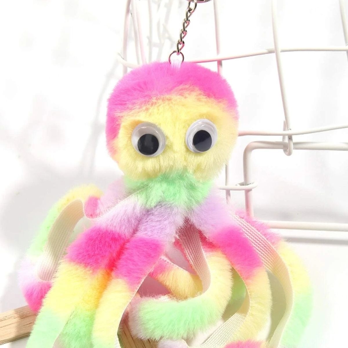 GENERICO - Llavero de pulpo de felpa suave