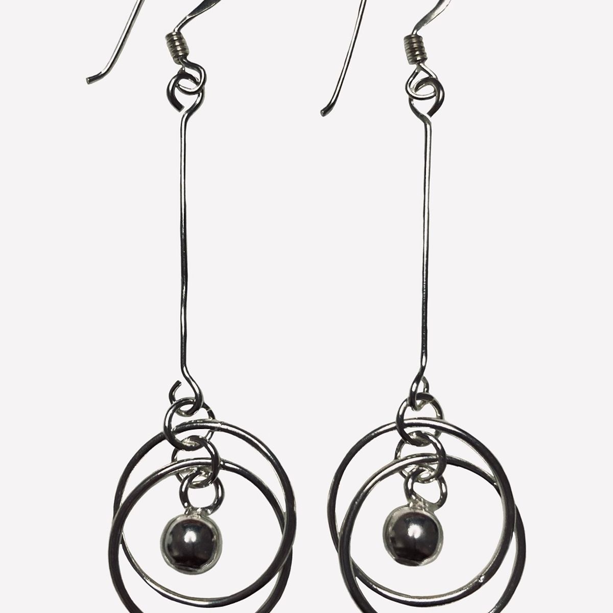 TAETHAI - Aros de plata 925 colgantes sin piedra