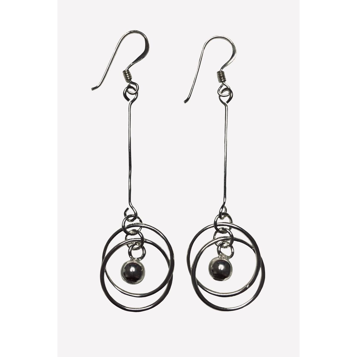 TAETHAI - Aros de plata 925 colgantes sin piedra