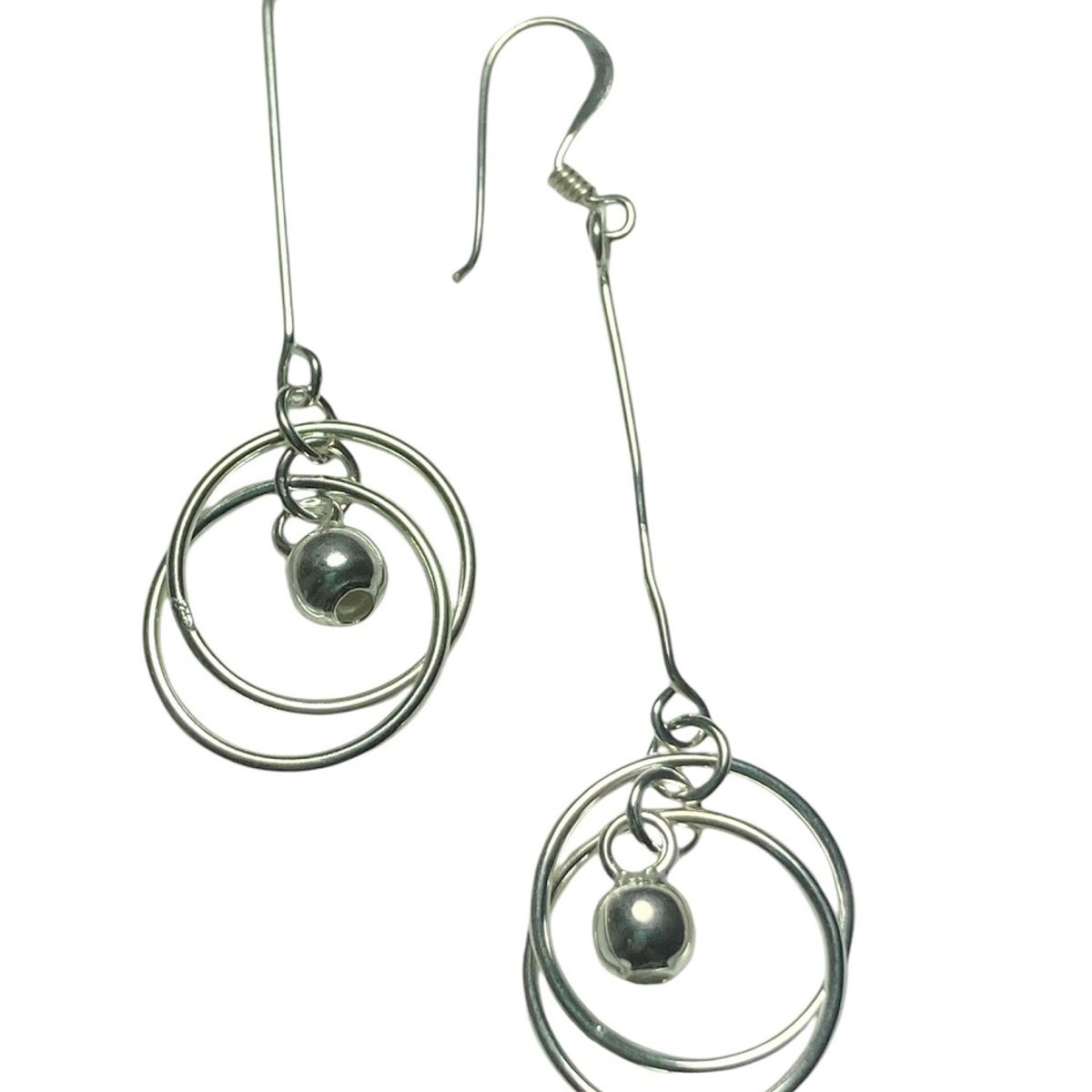 TAETHAI - Aros de plata 925 colgantes sin piedra