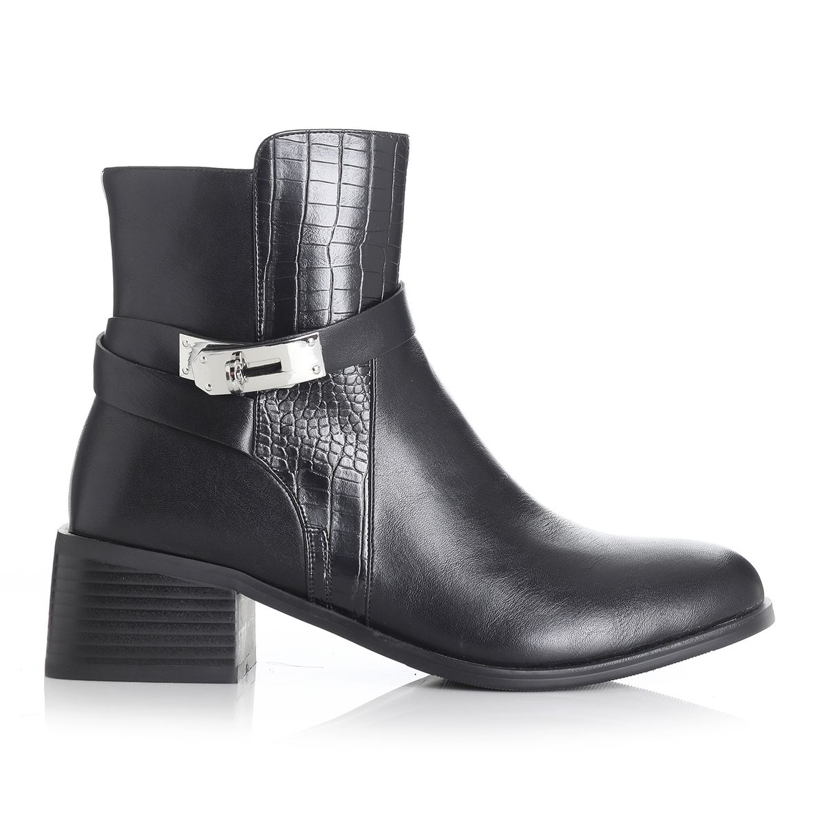 VIA UNO - Botin Mujer Negro Via Uno 12431407