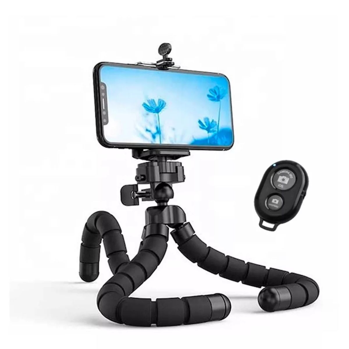 GENERICO - Tripode Celular Flexible Ezra St04 Control Bluetooth