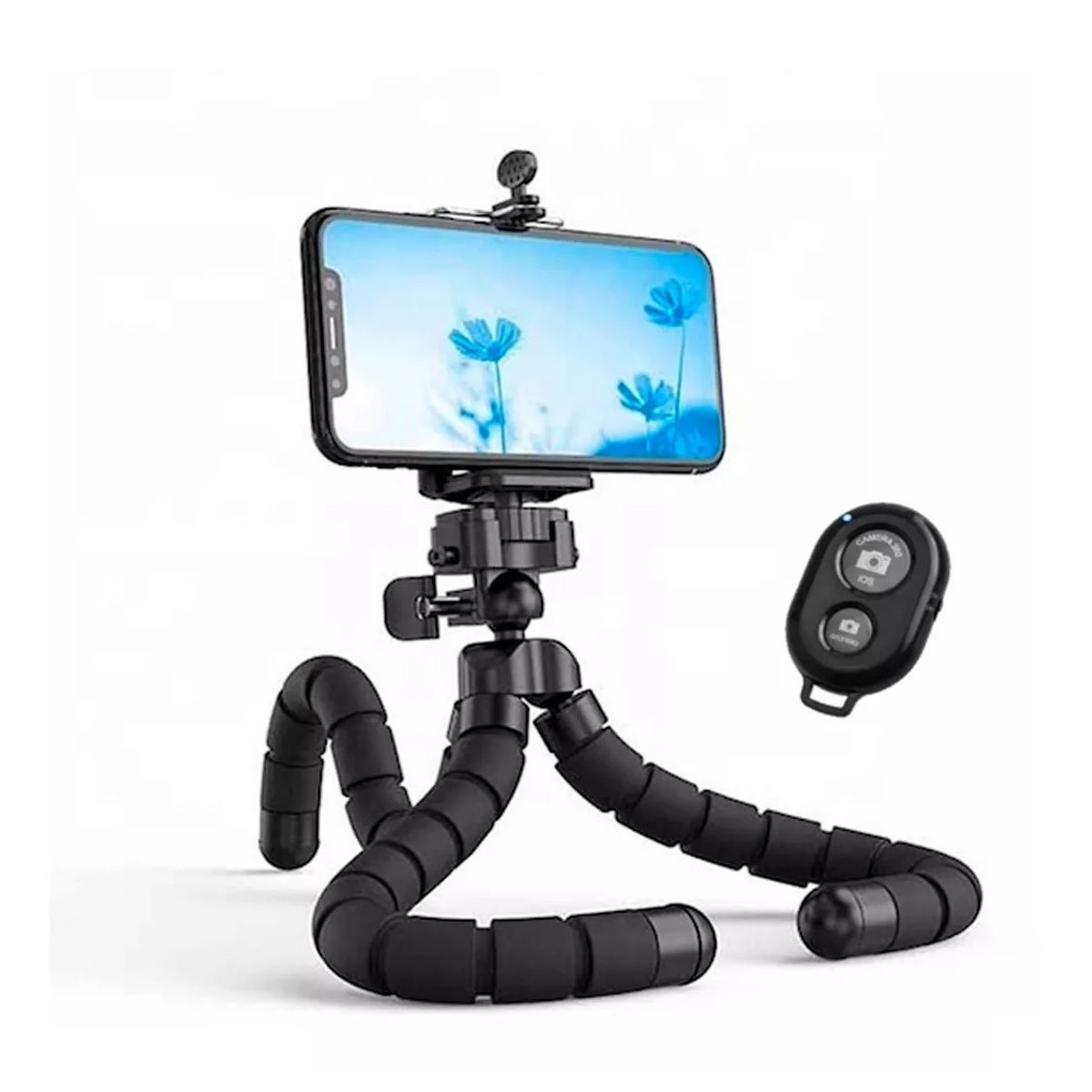 GENERICO - Tripode Celular Flexible Ezra St04 Control Bluetooth