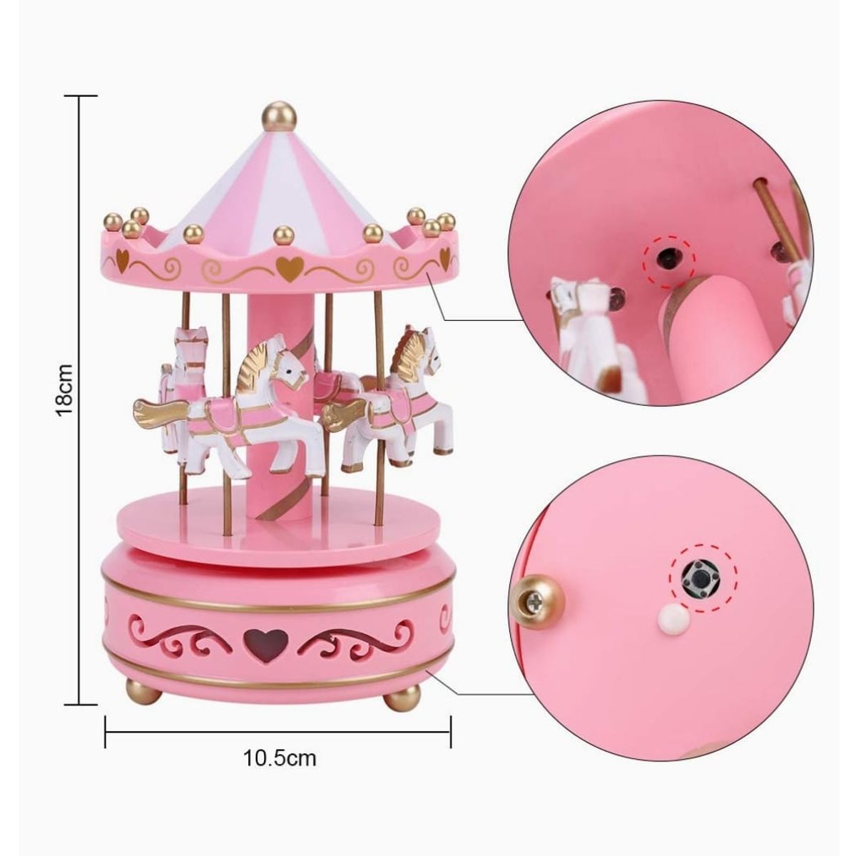GENERICO - Carrusel Musical Giratorio Para Niños