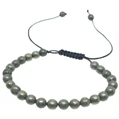 GENERICO - Pulsera Artesanal Piedra Natural Pirita
