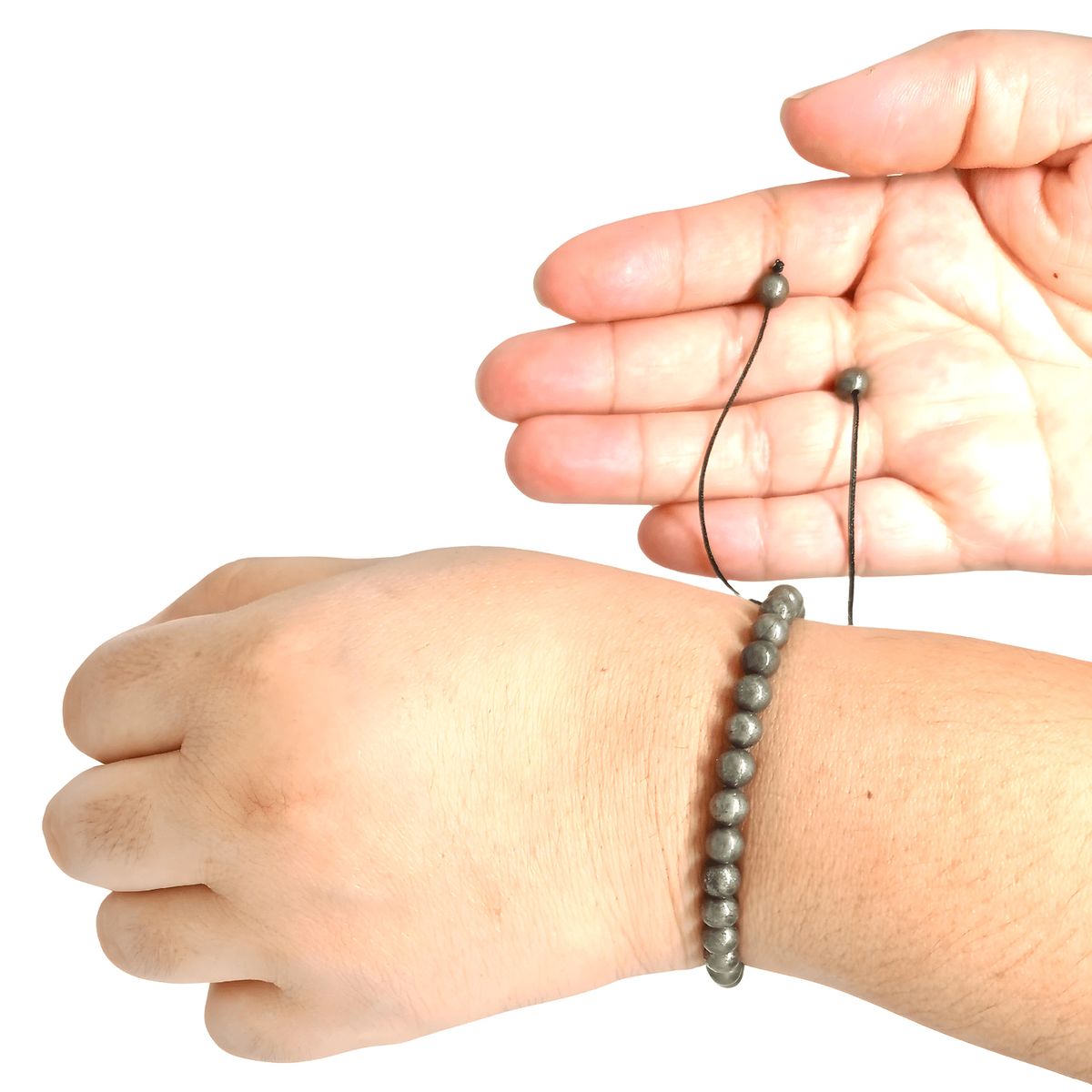 GENERICO - Pulsera Artesanal Piedra Natural Pirita