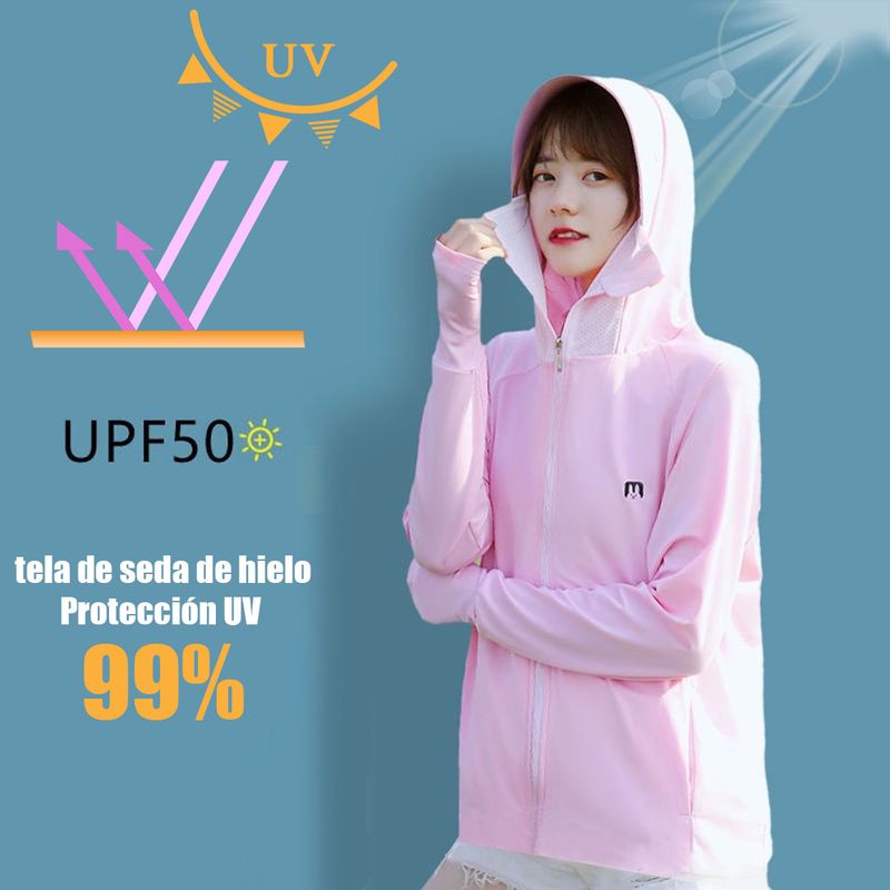 EDWINAYY - Chaqueta Cortavientos Deportiva Unisex Con Protección Solar