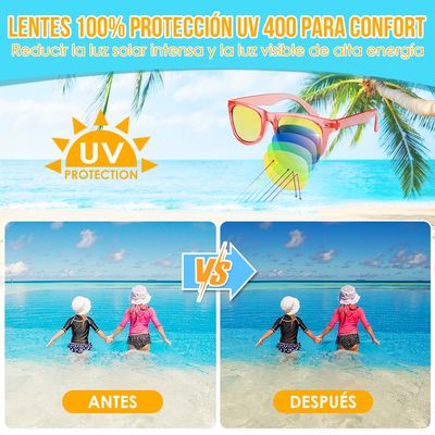 Imagen 2 del producto Pack 16 Lentes De Sol Niño Niña Protección Uv400 Colores
