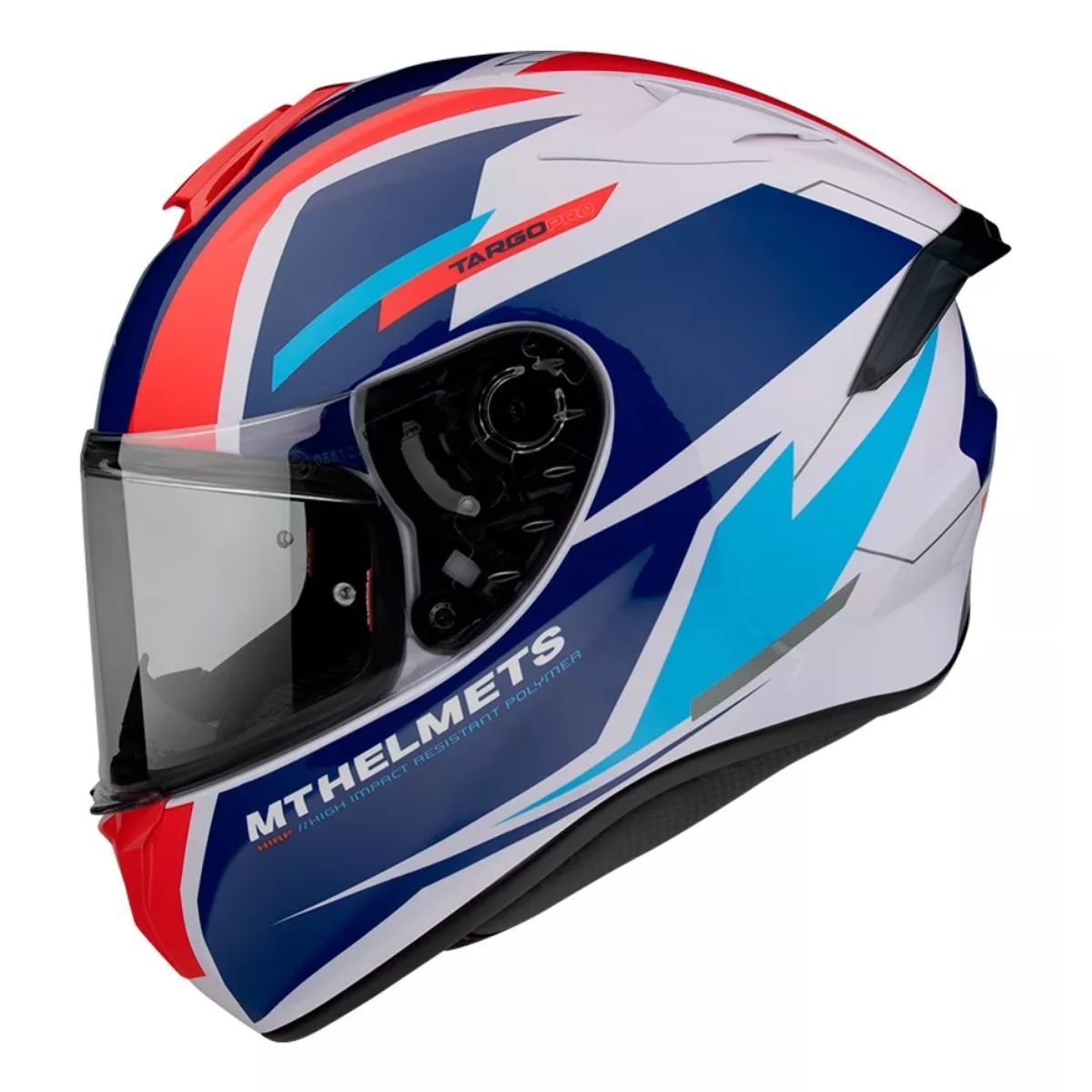 GENERICO - Casco De Moto Targo Pro Sound D15 Rojo Perla