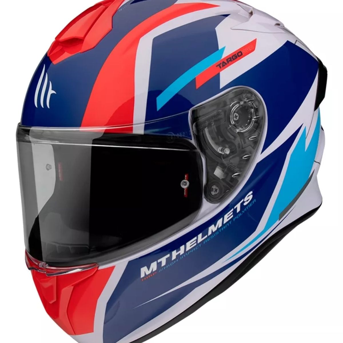 GENERICO - Casco De Moto Targo Pro Sound D15 Rojo Perla