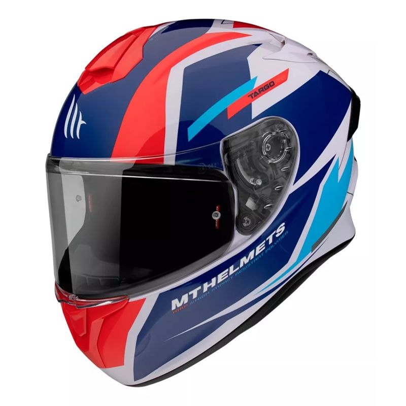 GENERICO - Casco De Moto Targo Pro Sound D15 Rojo Perla