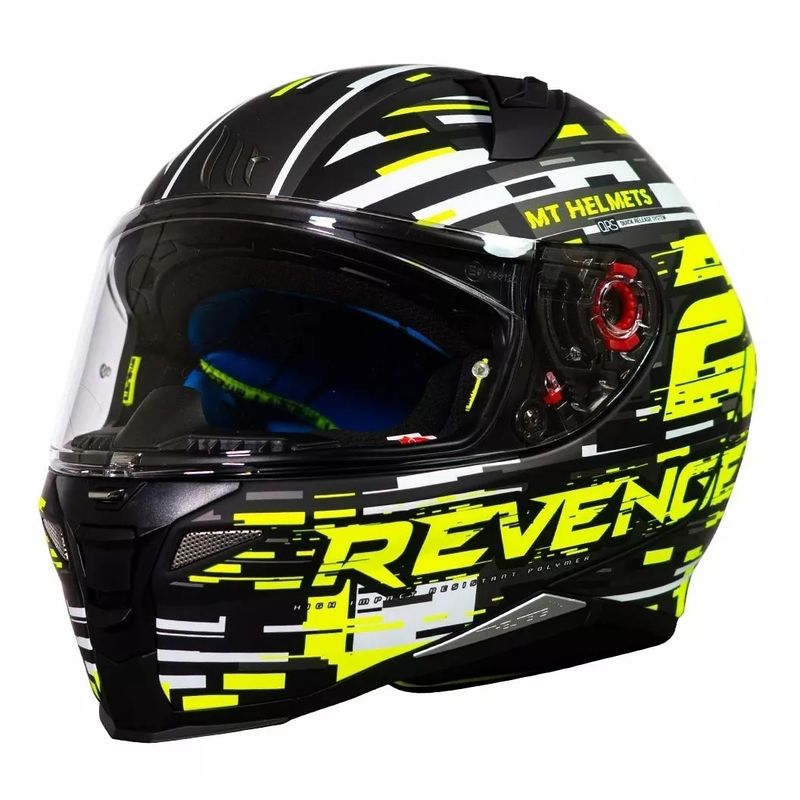 GENERICO - Casco De Moto Revenge 2 Baye A1 Negro Mate