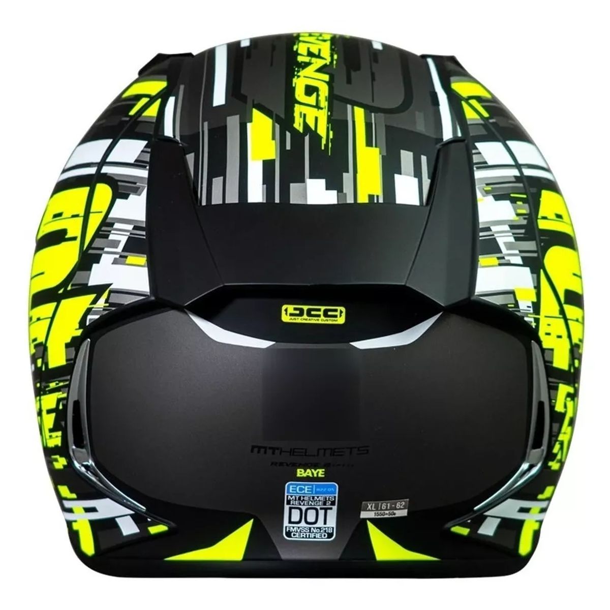 GENERICO - Casco De Moto Revenge 2 Baye A1 Negro Mate