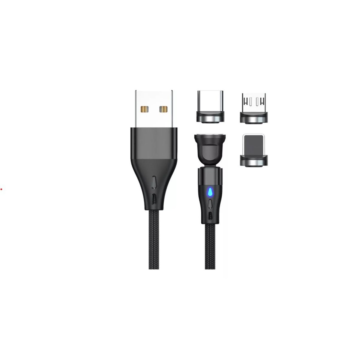 GENERICO - Cable Tipo C Carga Rapida + Conector Micro Usd + Lightning