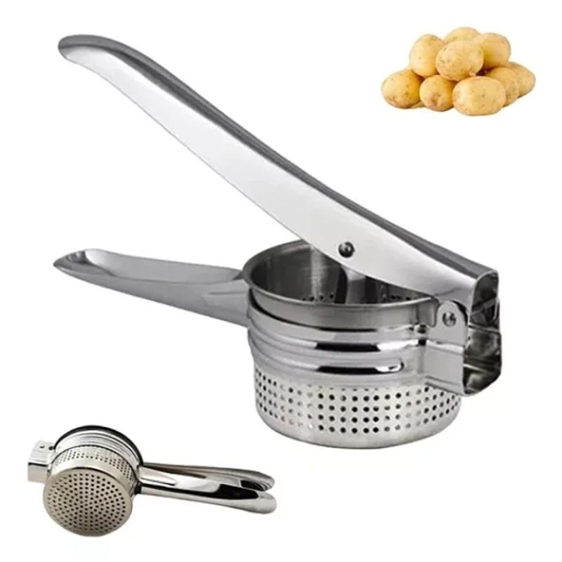 GENERICO - Prensador Aplastador Patatas Frutas Verduras Manual De Acero