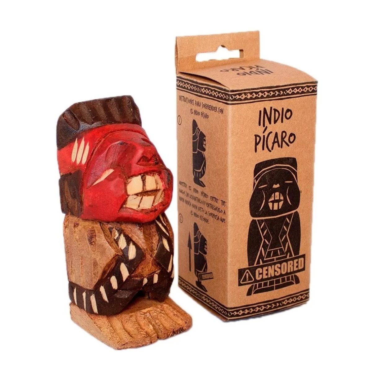 GENERICO - Indio Pícaro De Madera Con Caja