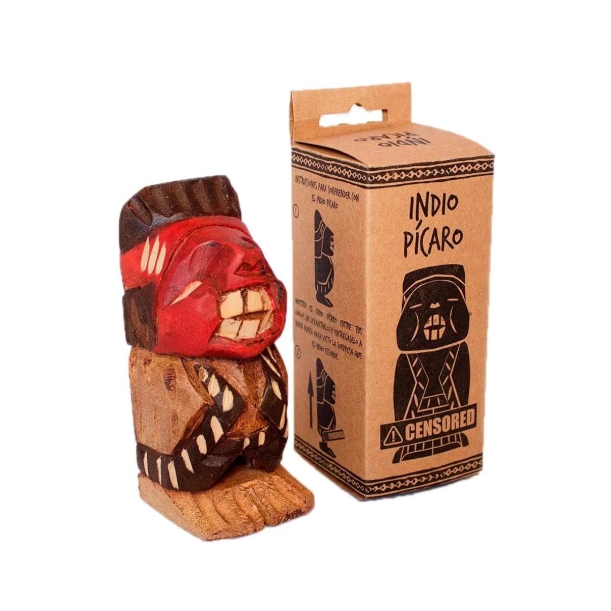 GENERICO - Indio Pícaro De Madera Con Caja