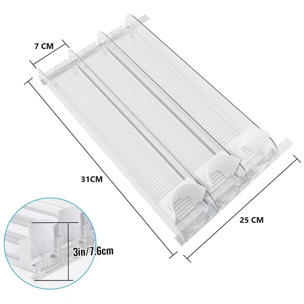 GENERICO - Contenedor Latas Bebida Dispensador Organizador Refrigerador