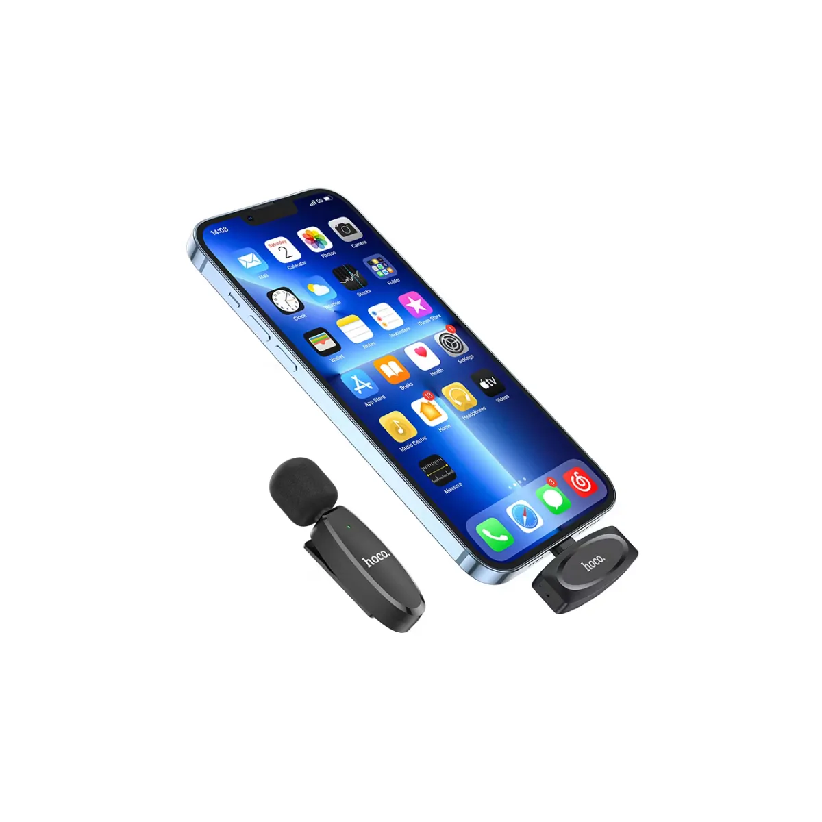 HOCO - MICROFONO PARA IPHONE INALAMBRICO NEGRO