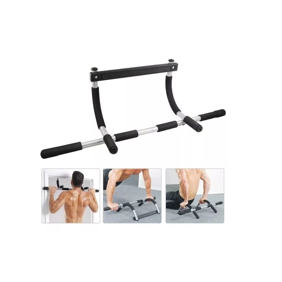 GENERICO - Barra Gym Marco Puerta Ejercicio Abdominales Flexiones Full