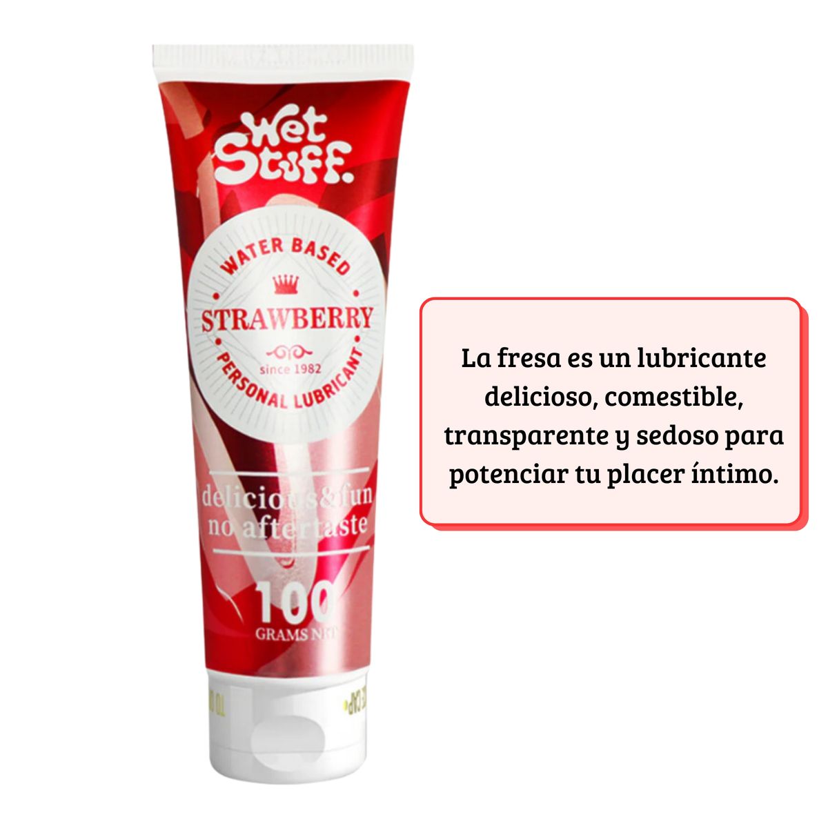 GENERICO - Gel Lubricante Intimo Hipoalergénico 100ml Base Agua Premium Rojo