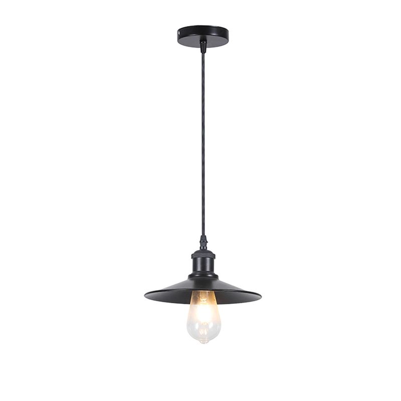 HB LEDS - Lámpara Colgante E-27 Diseño Vintage Sigis Pro Negro