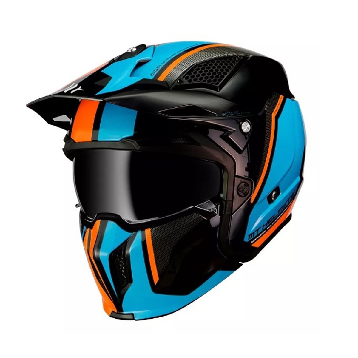 GENERICO - Casco De Moto  Streetfighter Sv Twin A4 Naranjo Talla M
