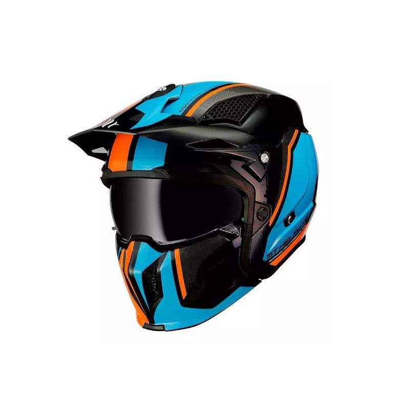 GENERICO - Casco De Moto  Streetfighter Sv Twin A4 Naranjo Talla L