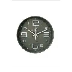 GENERICO - Reloj Pared Plastico Siklos Gb8103 25cm Silencioso Color Gris