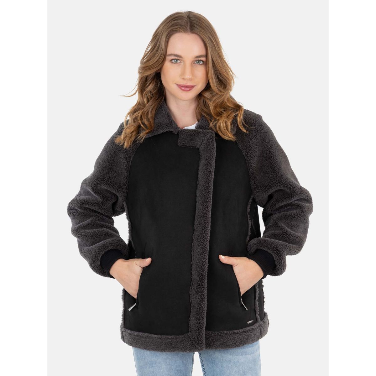 MAUI AND SONS - Chaqueta Fall Of Leaves Mujer Negro Maui and Sons