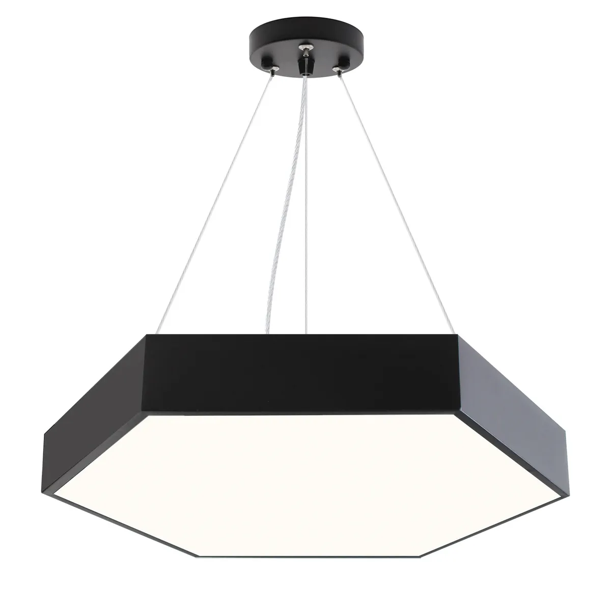 HB LEDS - Lámpara LED Hexágono Negro 50W60cms Luz Fría