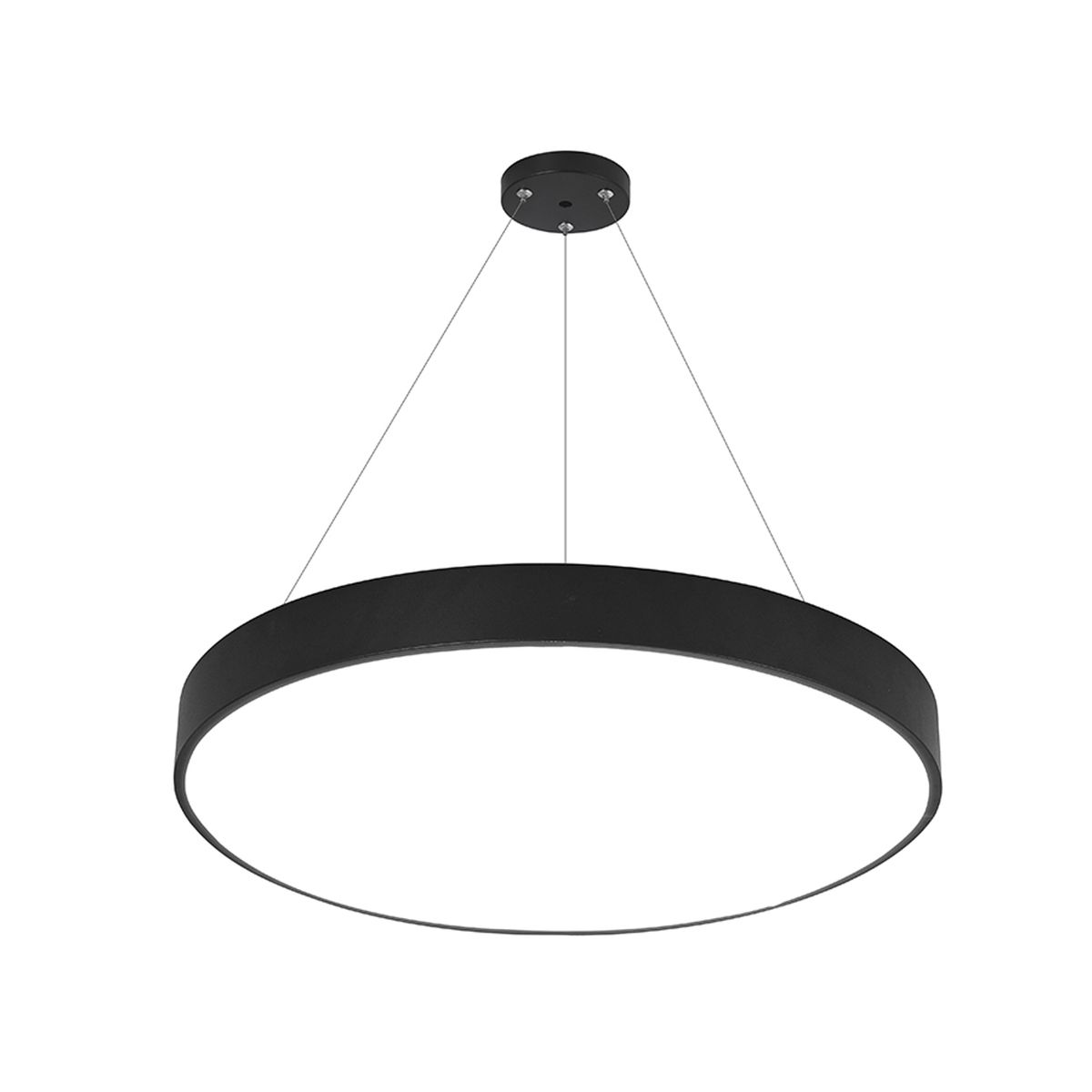 HB LEDS - Lámpara LED Circular Negro 50W60cms Luz Fría