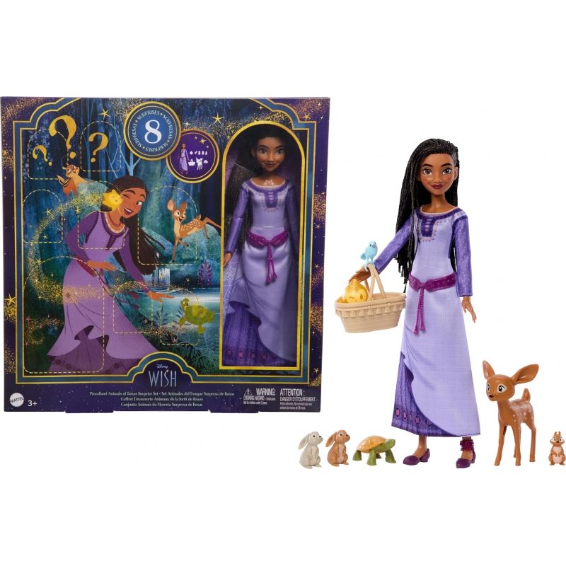 MATTEL - MATTEL HPX27 DISNEY WISH SET DE JUEGO ANIMALITOS SORPRESA
