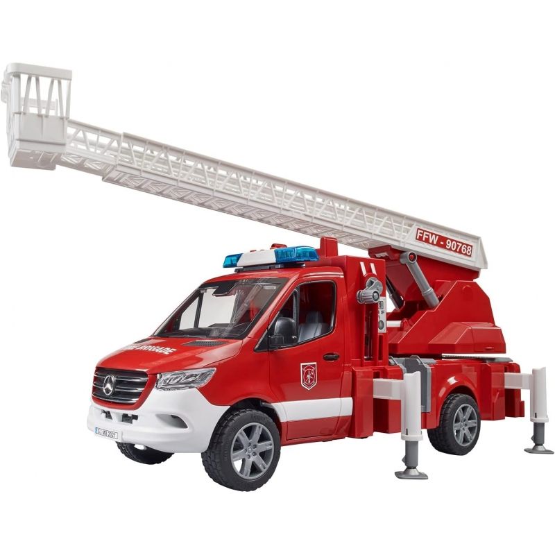 BRUDER - BRUDER 02673 MB SPRINTER FIRE ENGINE WITH LADDER, WATERPUMP