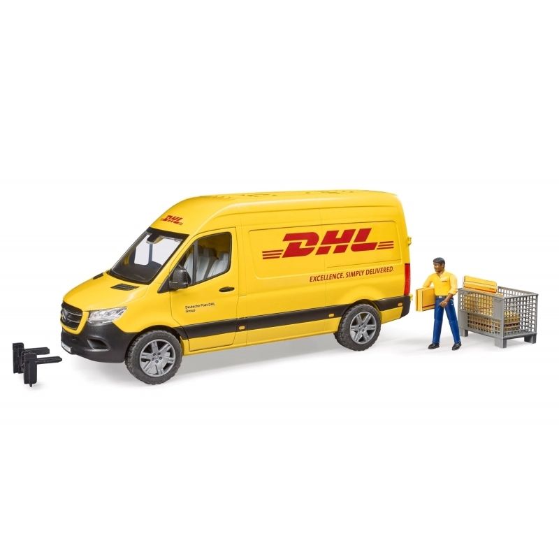 BRUDER - BRUDER 02671 MB SPRINTER DHL WITH DRIVER