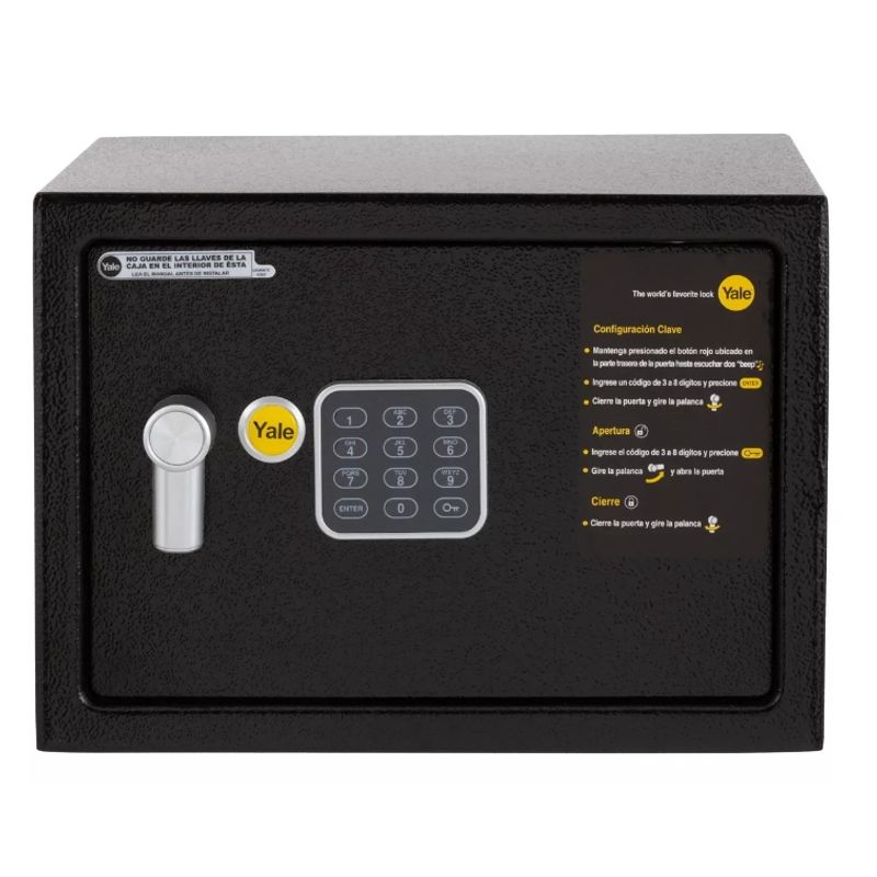 GENERICO - Caja De Seguridad 163lt Electrica Sin Visor Yale Color Negro