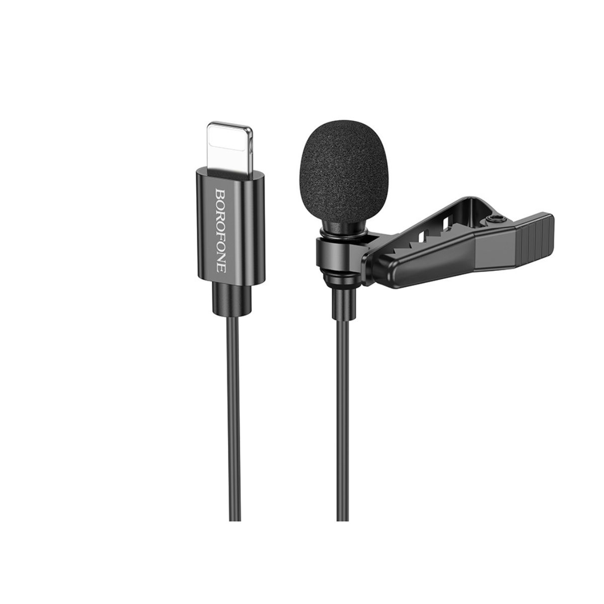 GENERICO - MICROFONO LAVALIER PARA IPHONE BOROFONE NEGRO