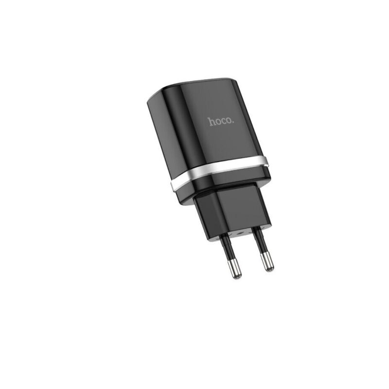 HOCO - CARGADOR DUAL SIN CABLE NEGRO HOCO C12