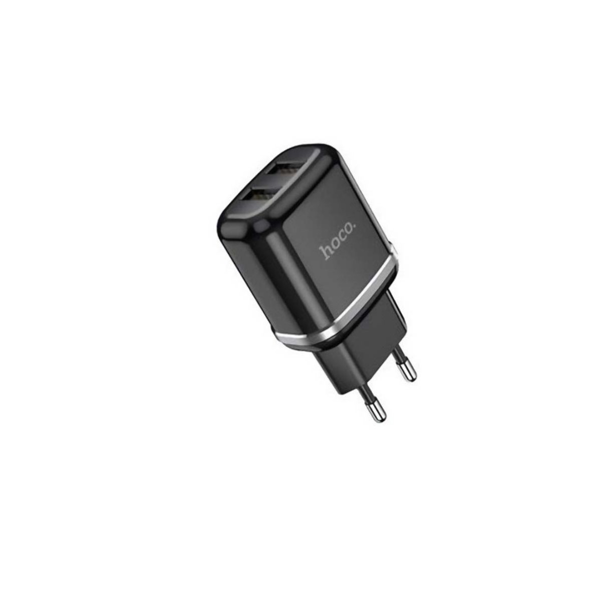HOCO - CARGADOR DUAL SIN CABLE NEGRO HOCO C12