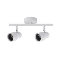 Foco Spot Cielo o Muro Porta 2xGU-10 Round Blanco Incluye Ampolleta