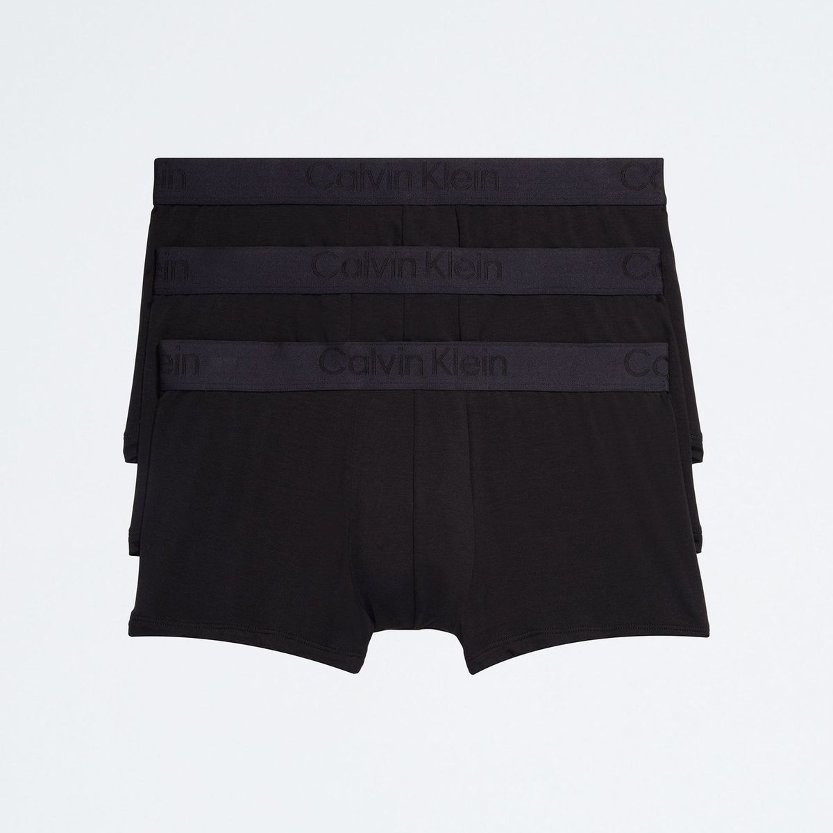 CALVIN KLEIN - Pack 3 Bóxers Low Rise Trunk CK Black Negro Calvin Klein
