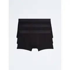 CALVIN KLEIN - Pack 3 Bóxers Low Rise Trunk CK Black Negro