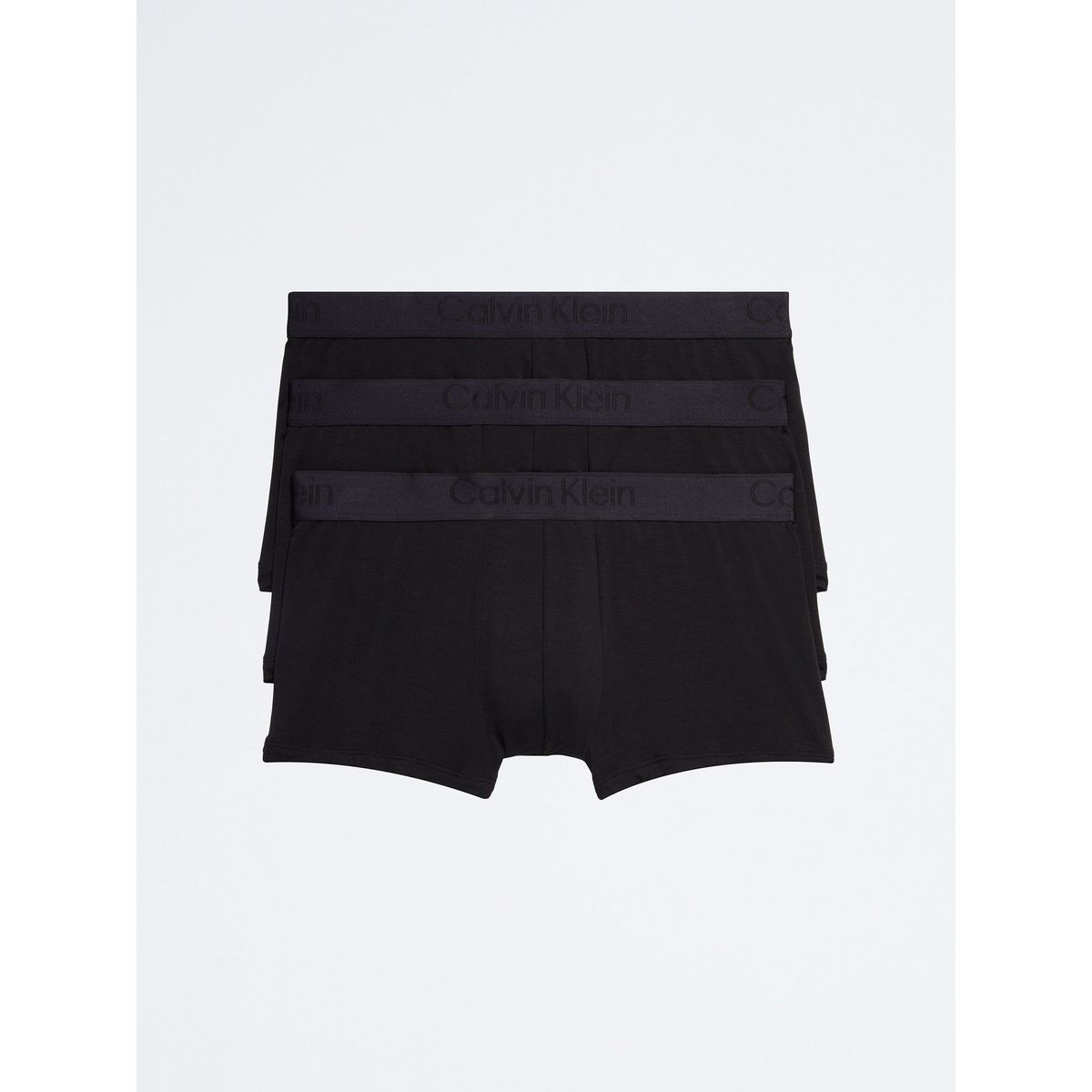 CALVIN KLEIN - Pack 3 Bóxers Low Rise Trunk CK Black Negro Calvin Klein