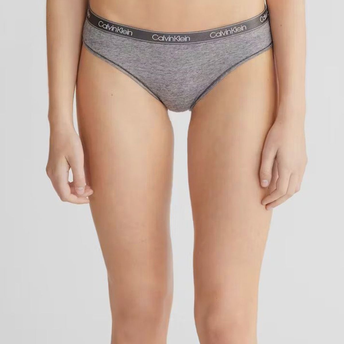 CALVIN KLEIN - Calzón Bikini Cotton Essentials Gris Calvin Klein