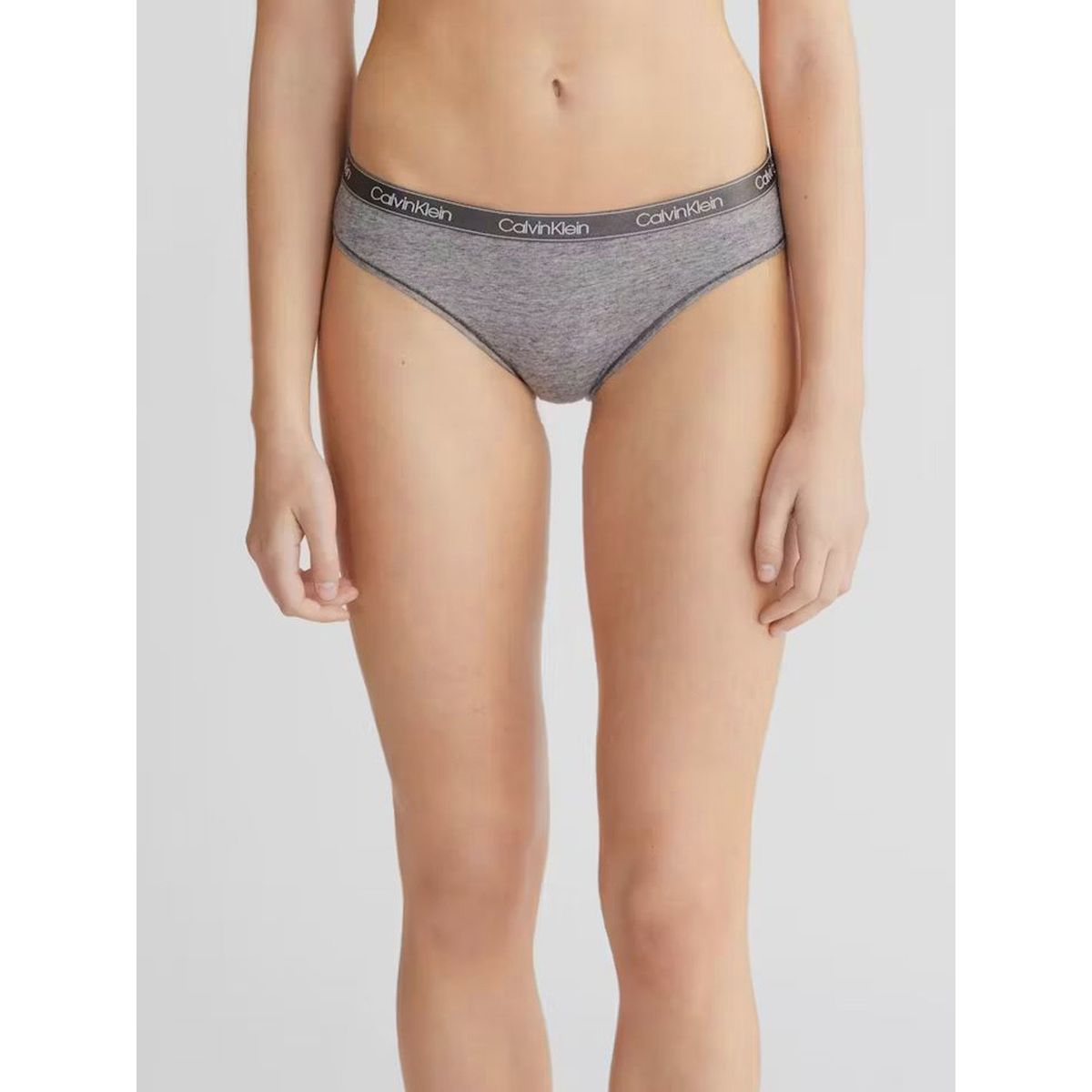 CALVIN KLEIN - Calzón Bikini Cotton Essentials Gris Calvin Klein